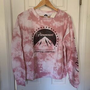 Paramount Pink Tie Dye Popover Sweatshirt